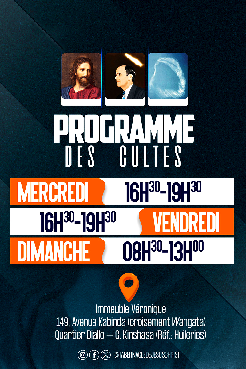 Programme des Cultes